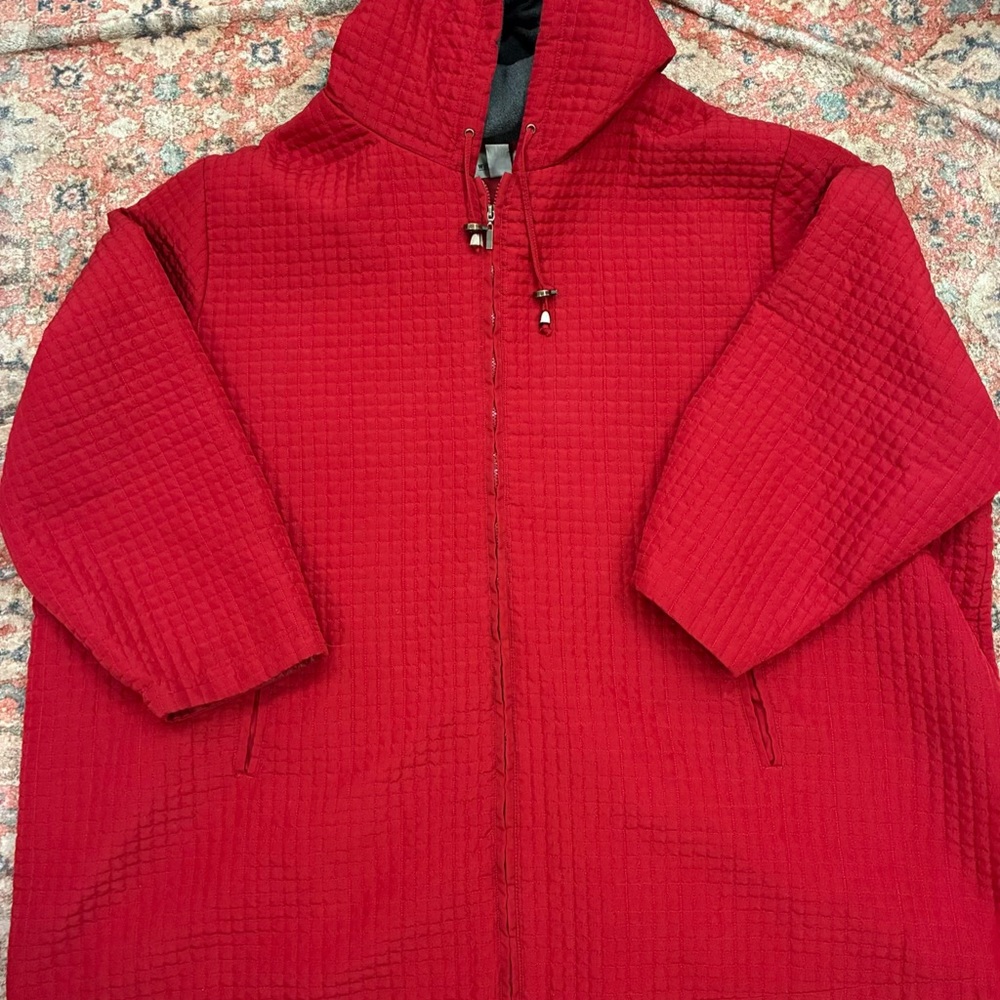 Red Quilted Women's Jacket